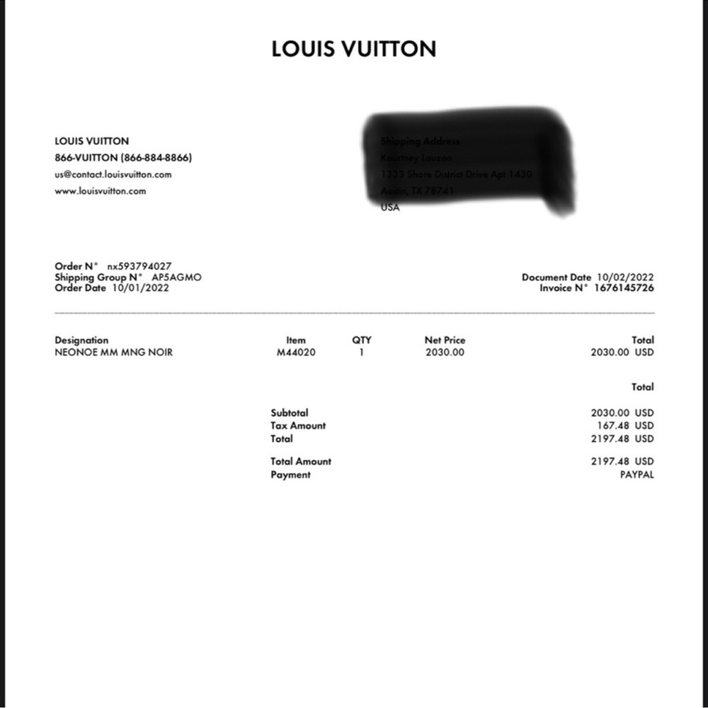 Louis Vuitton Neo Noe MM - Picture 9 of 9